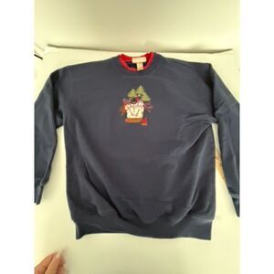 M&C Sportswear embroidered and embellished 2fer sweatshirt XL